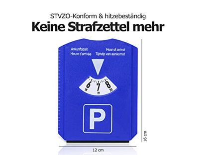 Selldorado® 3er Set bestehend aus XXL Eiskratzer Auto mit Besen 53 x 10 cm - Eiskratzer mit Softgriff 26 x 13 cm - Parkscheibe mit Einkaufschip - Autozubehör (2X Eiskratzer. 1x Parkuhr)