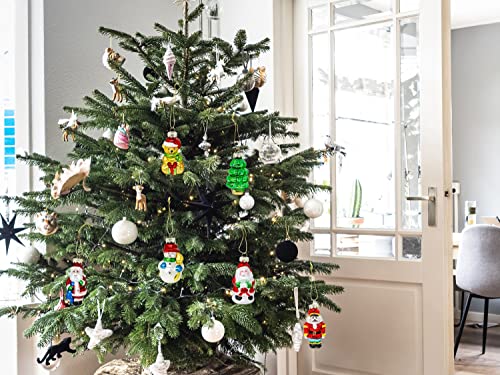 Selldorado® 6X Christbaumanhänger aus Glas, Weihnachtsanhänger, Christbaumschmuck, Weihnachtsbaum Deko (6 Stück)